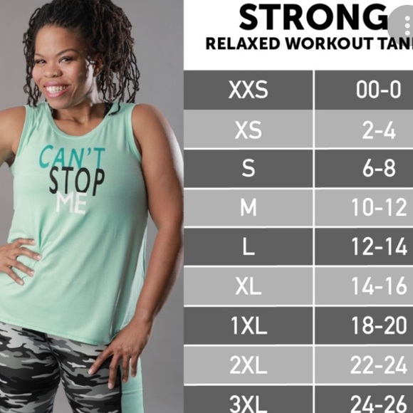 🆕 LulaRoe Strong Relaxed Workout Tank - Picture 4 of 4